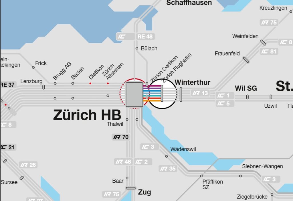 Train from Zurich Airport to HB